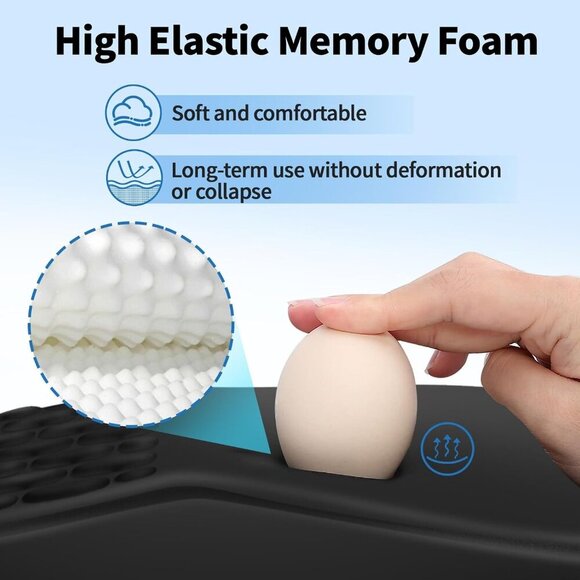 Ergonomic Mouse Pad with Wrist Rest Support, Mousepad with Comfortable Memory Fo - Picture 4 of 7